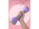 Adjustable Dumbbell Pair for Fitness Aerobics Sports Strength Training, 3-in-1 Weight Options (1/1.5/2 kg), Purple