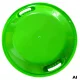 Apvalios plastikinės rogutės-lėkštė su rankenomis, 62 cm, žalios