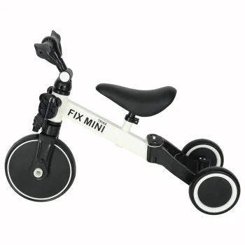 Daugiafunkcinis vaikiškas balansinis dviratukas Trike Fix Mini 3in1, baltas