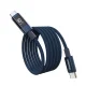 Choetech XCC-1068 PD 60W USB-C į USB-C laidas su ekranu 1.2 m, mėlynas