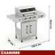 Dujinis grilis Kaminer Varen 4.0 3+1 13.5kW, sidabrinis