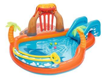 Pripučiamas vandens žaidimų centras Bestway 53069 Lava Lagoon, 265x265x104 cm