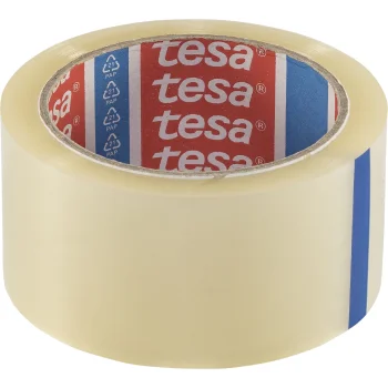 Tesa tesapack strong transparent packaging tape, 50 mm