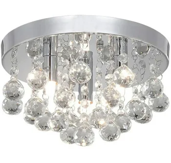 Lubinis šviestuvas Glamour Crystal ZD78A, chromo spalvos