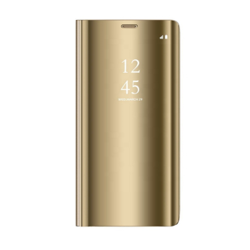 Samsung Galaxy S10 (G973F) Clear View Case Cover, Gold