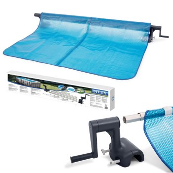 Intex 28051 soliarinės baseino uždangos vyniotuvas karkasiniams baseinams (274-488 cm)