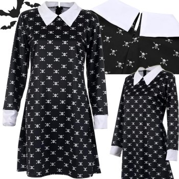 Wednesday Addams Kids Costume / Dress, 125-135 cm