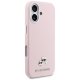 Karl Lagerfeld Karl & Choupette Saffiano MagSafe dėklas iPhone 17, rožinis