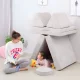 Ecotoys TMSRT-14 didelė modulinė vaikiška sofa, 8 dalių, pilka