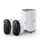 Baseus Security N1 Plus 2K lauko kamerų rinkinys (2 vnt.), baltas