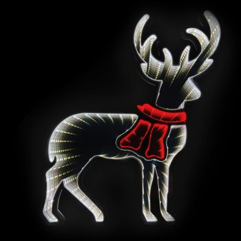 3D LED kalėdinė dekoracija „Elnias“ (40x31cm, USB)