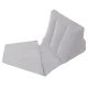 Inflatable beach mat with backrest and pillow, universal, grey