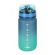 Sports Water Bottle with Time Marker BPA Free, 600ml, Blue-Green