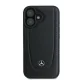 Mercedes-Benz Leather Urban dėklas skirtas iPhone 16 Plus, juodas