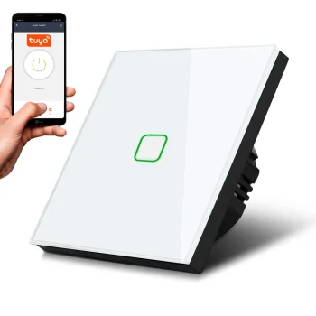 Smart Touch Light Switch Maclean MCE716W Wi-Fi Tuya App, White