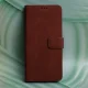Atverčiamas dėklas Smart Velvet telefonui Xiaomi Redmi 15 4G / 5G EU, rudas