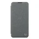 Atverčiamasis dėklas Nillkin Qin Cloth Pro Case, iPhone 14 Plus, su kameros dangteliu, pilkas