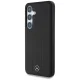 Mercedes Leather Debossed Lines MagSafe dėklas Samsung Galaxy S25, juodas