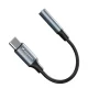Wozinsky WACM-01 USB-C į 3.5 mm garso adapteris, juodas
