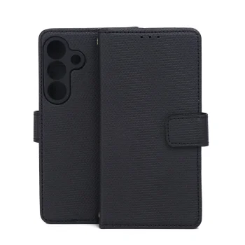 Atverčiamas dėklas Smart Triangle skirtas Samsung Galaxy S26, juodas