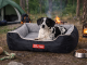 Plush Velour Dog Bed Sofa for Medium Dogs, Comfortable Pet Lounger with Washable Cover