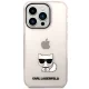 Karl Lagerfeld dėklas iPhone 14 Pro Max telefonui, rožinis Choupette