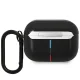 BMW Leather Curved Line dėklas AirPods Pro ausinėms, juodas