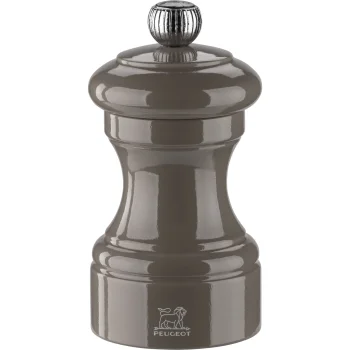 Peugeot Bistro druskos malūnėlis, 10 cm, medinis, pilkas