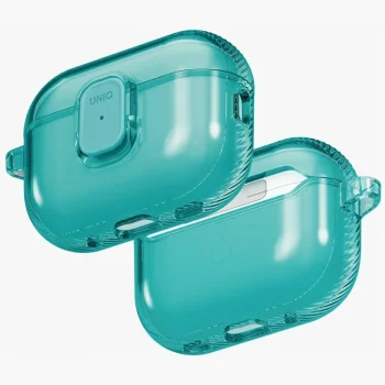 Uniq Glase Pro Lock Case for AirPods Pro 3, Turquoise