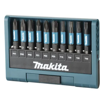 Suktuko antgalių rinkinys Makita E-12011 Impact Black, 10 vnt., 50 mm