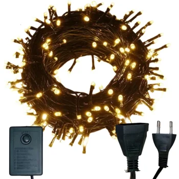 Vidinės kalėdinės lemputės, 500 LED, šiltai balta, 7 režimai, 35m