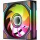 Korpuso ventiliatoriai Thermaltake SWAFAN 120 EX INFINITY Wood Edition, 3 vnt., 120 mm, juodas