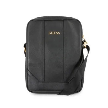 Guess Saffiano 10" planšetinio kompiuterio krepšys, juodas