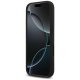 Guess Silicone Big 4G Script dėklas, skirtas iPhone 17, juodas