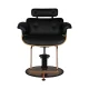 Gabbiano Florencja Hairdressing Chair, Black/Walnut