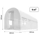 Plonos 4972-F šiltnamio plėvelė 2x4.5 m (9 m²), balta