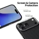Tech-Protect Ion Carbon MagSafe Phone Case Cover iPhone 17 Pro - black and silver