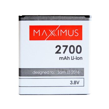 Maxximus Battery for Samsung Galaxy J3 (2016) J320, 2100mAh