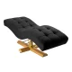 Profesionalus blakstienų priauginimo gultas Sillon Corona, juodas