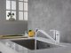 Kitchen Sink Faucet with Long Spout, Chrome
