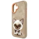 Nimmy iPhone 17 dėklas Big Eyed Pet 2.0 Cat, smėlio spalvos
