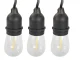 Gatvės girlianda su 20 LED E27 lempučių, 20 m