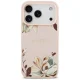 Guess Grained Flowers Classic Logo MagSafe Phone Case Cover iPhone 17 Pro - Pink