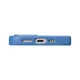 iCarer iPhone 14 Pro Max Litchi Premium Leather MagSafe Case, Light Blue