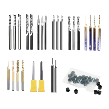 CNC frezų rinkinys MAKERA Carvera Essential Extended, 1/8" (52 vnt.)