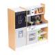 Medinė žaislinė virtuvėlė su garsu ir LED ECOTOYS 128615, nuo 3 metų