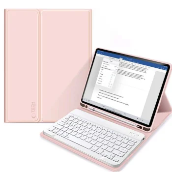 Tech-Protect SC Pen dėklas su klaviatūra iPad 10.9" 2022, rožinis