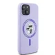 Karl Lagerfeld dėklas iPhone 15 su MagSafe, violetinis