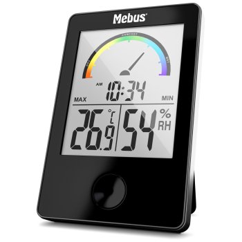 Mebus Digital Thermo-Hygrometer 40929 Black