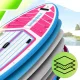 AquaPaddle Navigator pripučiama SUP irklentė 355x82x15 cm su priedais, rožinė